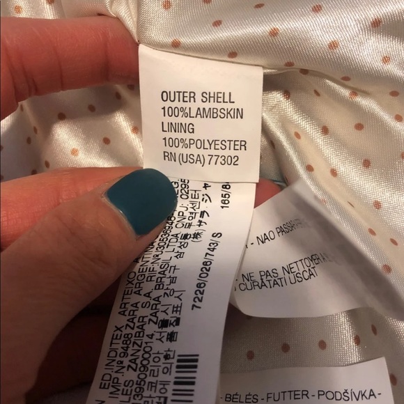 Zara leather jacket - Picture 7 of 8